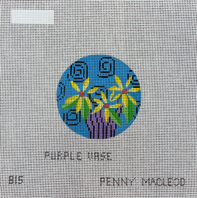 Penny Macleod:PM815 Purple Vase 3 Round 18m