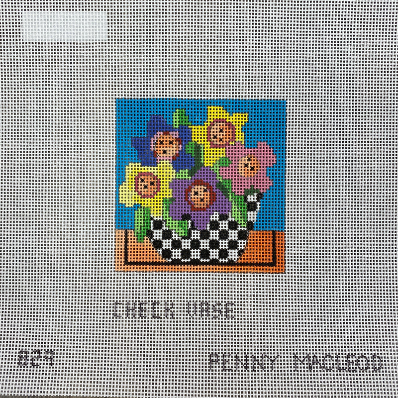Penny Macleod:PM829 Check Vase 3 Sq 18m