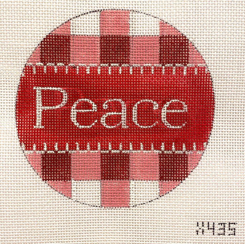 X435-Peace Gingham in Red