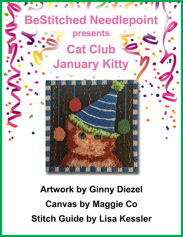 Cat Club January Kitty - Stitch Guide