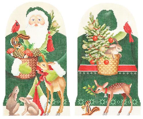 KB 1374 - Two-Sided Forest Friends Father Christmas