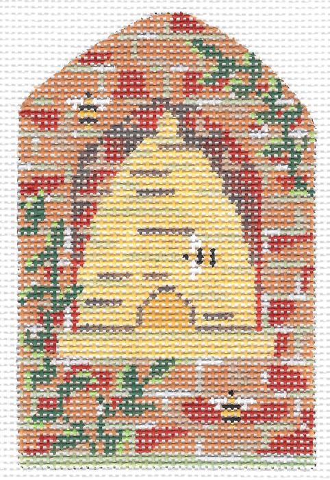 KC-KCBee03SG-Bee Skep in Brick Wall Stitch Guide