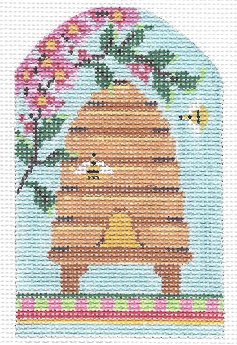 KC-KCBee06KT-Spring Skep with Cherry Blossoms Embellishment Kit