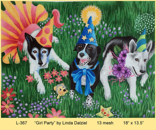 Girl Party - BeStitched Needlepoint