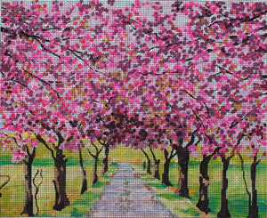 Blooming Tree alley - BeStitched Needlepoint