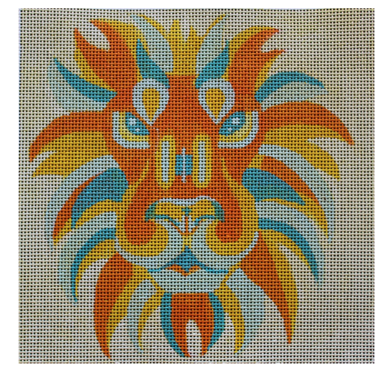Color Block Lion
