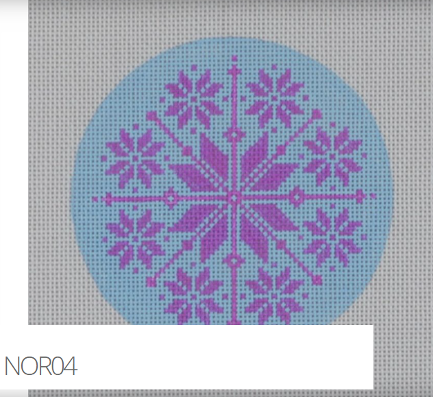 NOR04 - Blue/Purple Nordic Snowflake