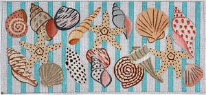 PL-457 Shells and Aqua Stripes
