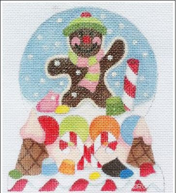 Candyland Snowglobe - BeStitched Needlepoint