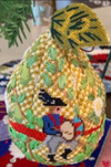 XM-105 - Christmas Ornament – 12 Days Stuffed Pear – Drummers Drumming (Day 12) (stitch guide in notebook)