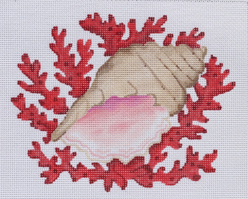 PL-283 - Conch Shell w/ Coral