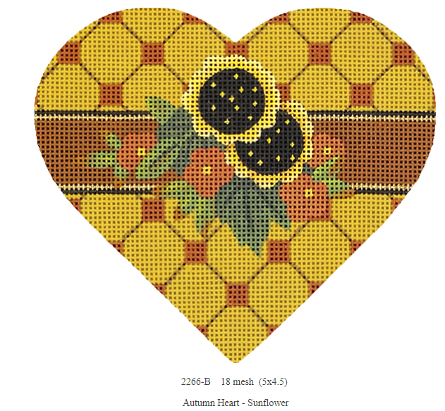 2266B Autumn Hearts - Sunflowers