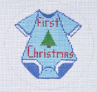 First Christmas Blue Ornament