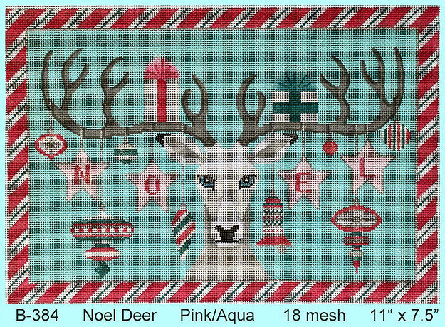 Noel Deer Pink/Aqua