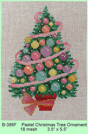 Pastel Christmas Tree Ornament
