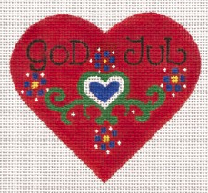 Norwegian God Jul Heart