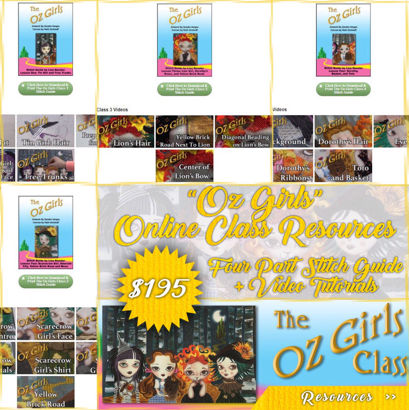 "Oz Girls" Digital Class Resources - Stitch Guide + Tutorial Vids