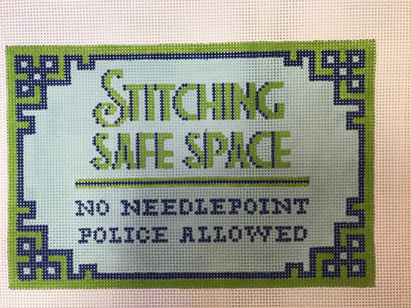 Stitching Safe Space, Blue/Green Small Flat