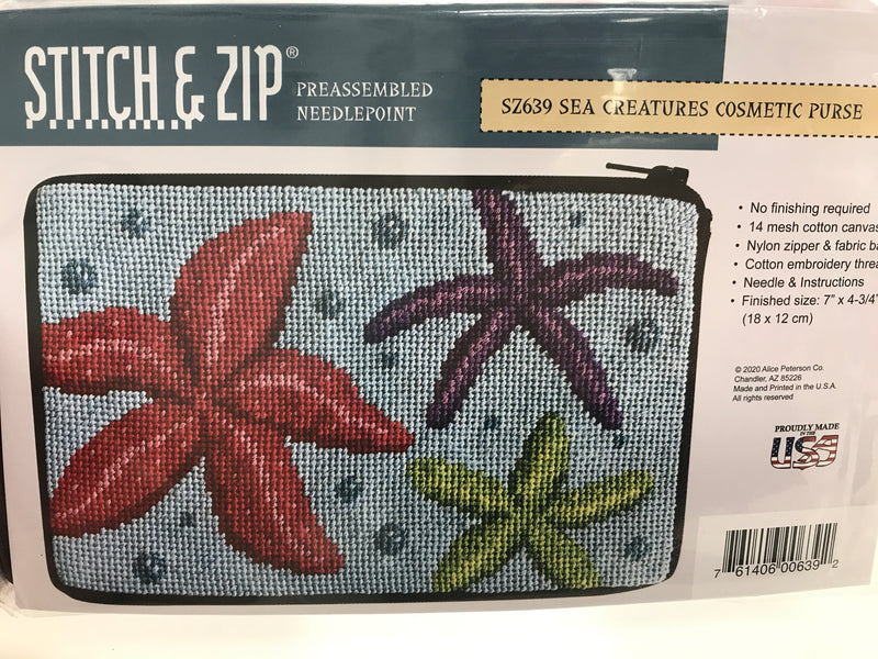 Stitch & Zip: Sea Creatures Cosmetic Case
