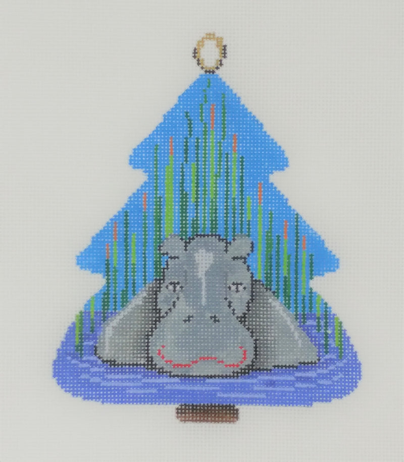 hippo in water