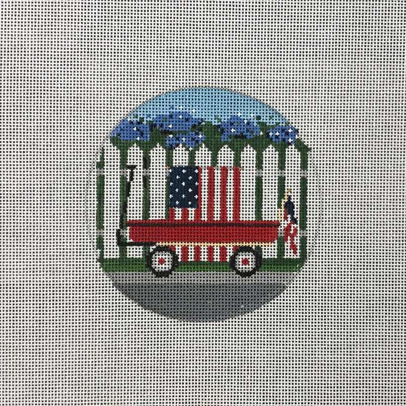 SS-079 Patriotic Wagon with  Stitch Guide