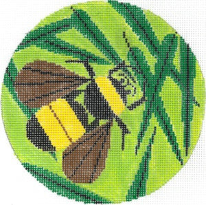 Bee Green Background Ornament HC-O385