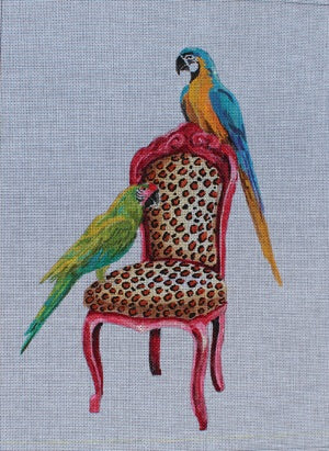 Parrots on Chair