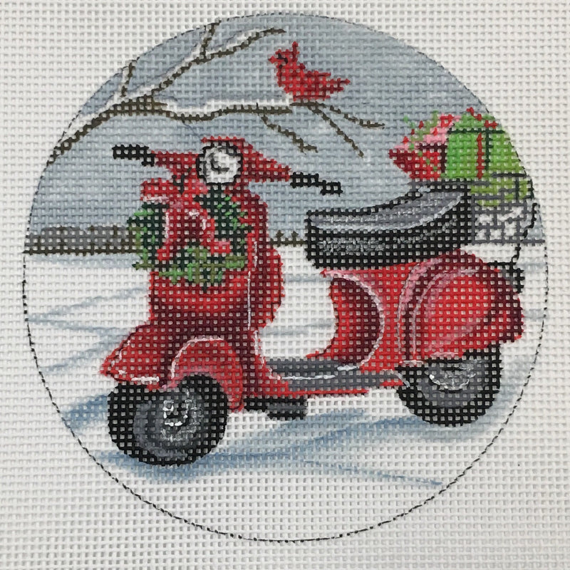 Christmas Scooter Ornament