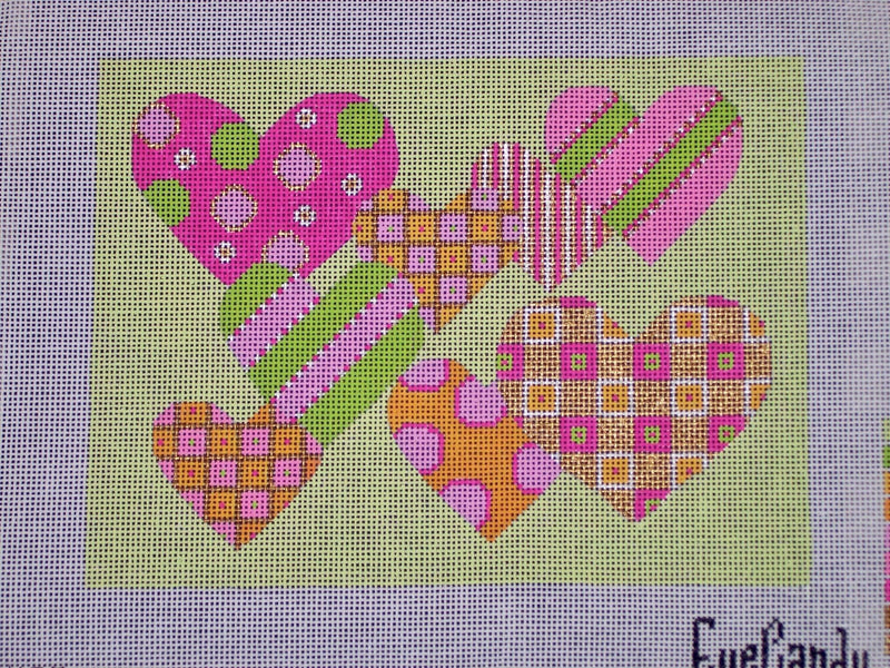 Patterned Hearts H113A