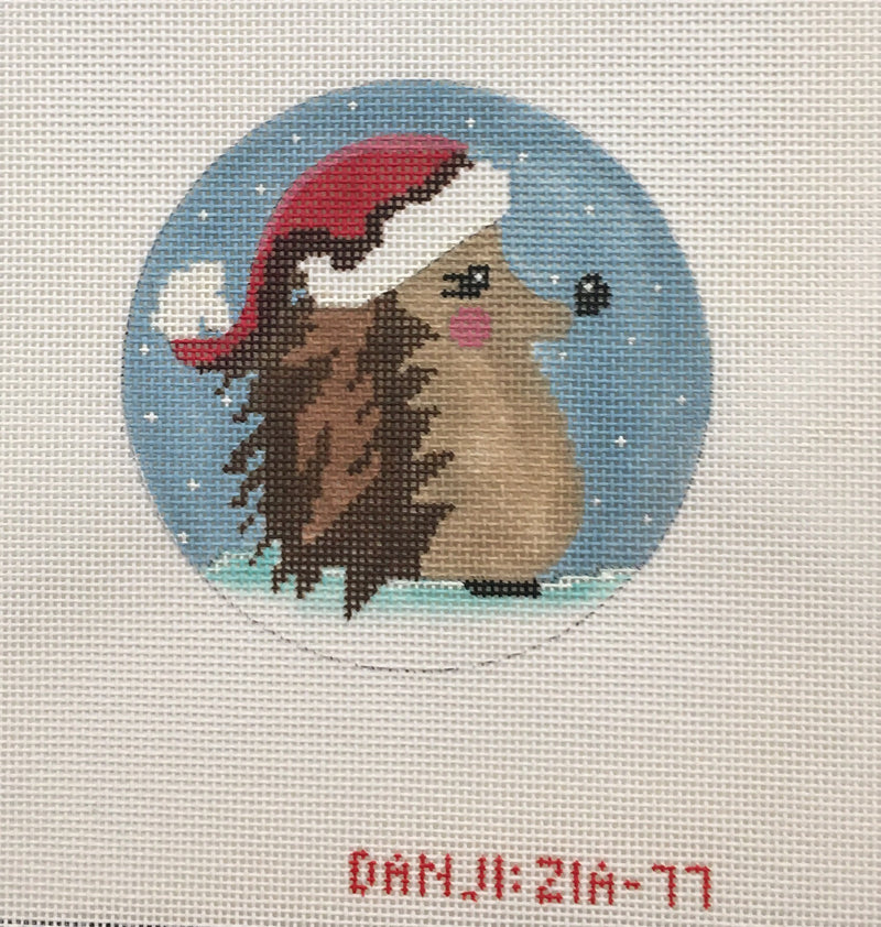Santa Hedgehog Ornament