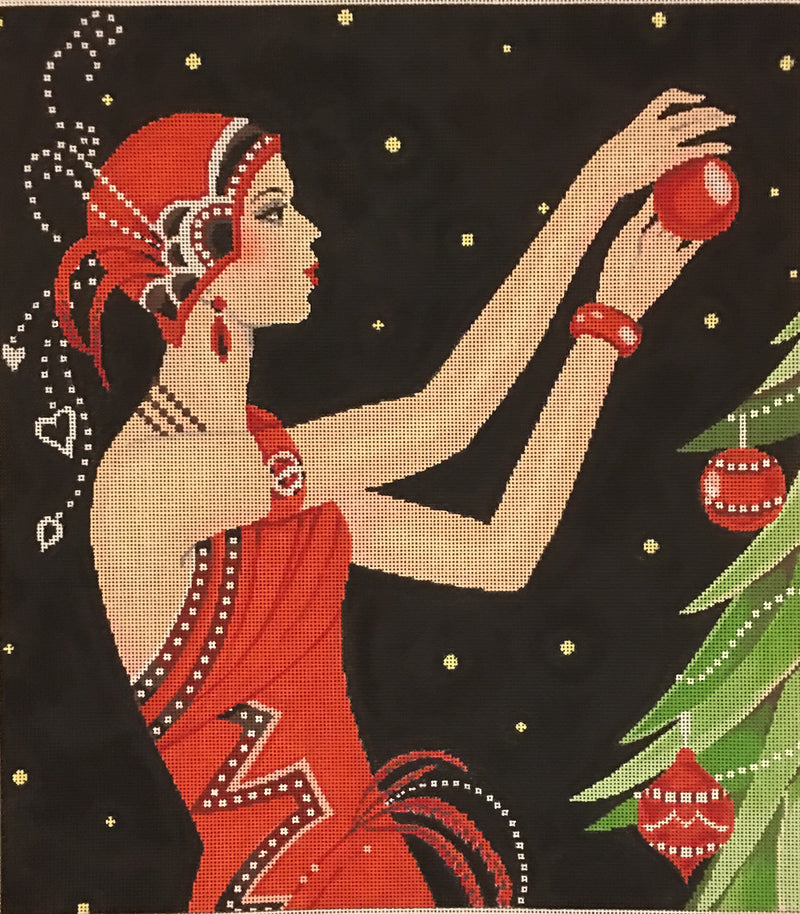 Art Deco Lady Christmas