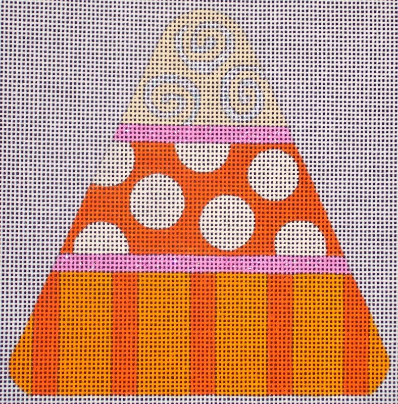 Candy Corn - Orange Dots & Stripes HW129