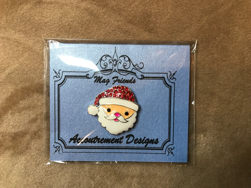 Accoutrement Designs Santa Face Enamel with Jeweled Hat