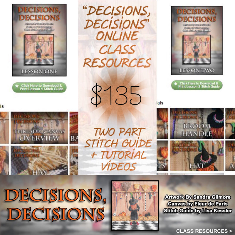 "Decisions, Decisions" Digital Class Resources - Stitch Guide + Tutorial Vids