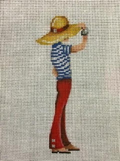 ornament, big straw hat