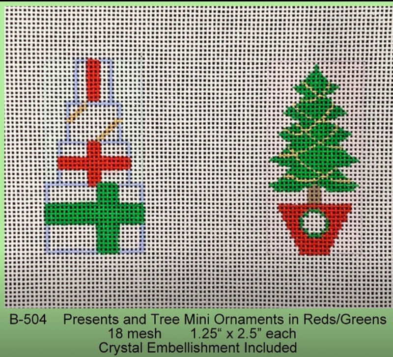 Presents & Tree Mini Ornaments