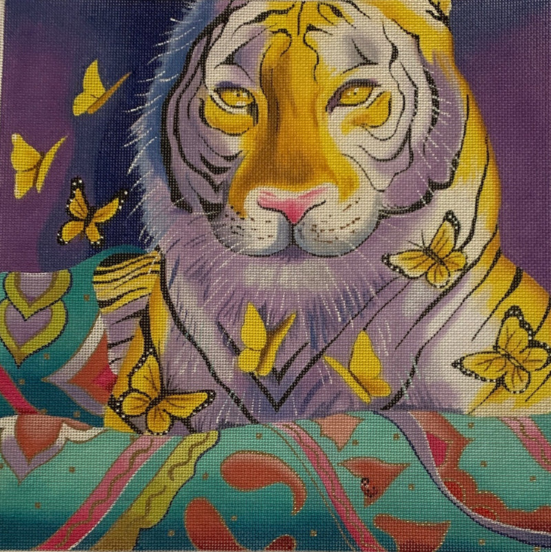 AN365 - tiger with butterflies