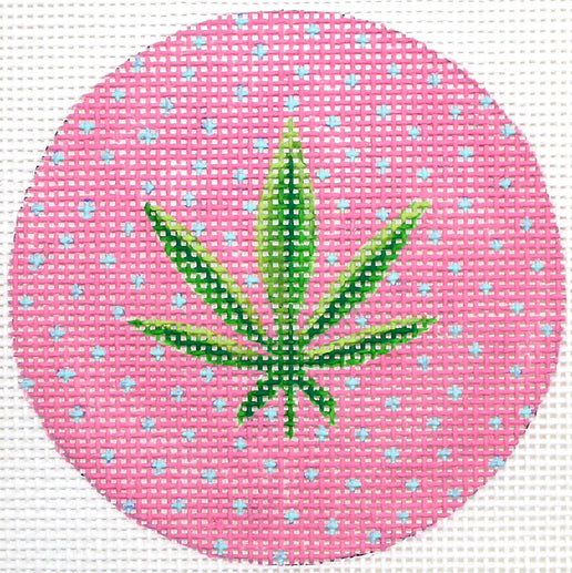 INSL3-420: Weed Leaf Mini – pinks & greens