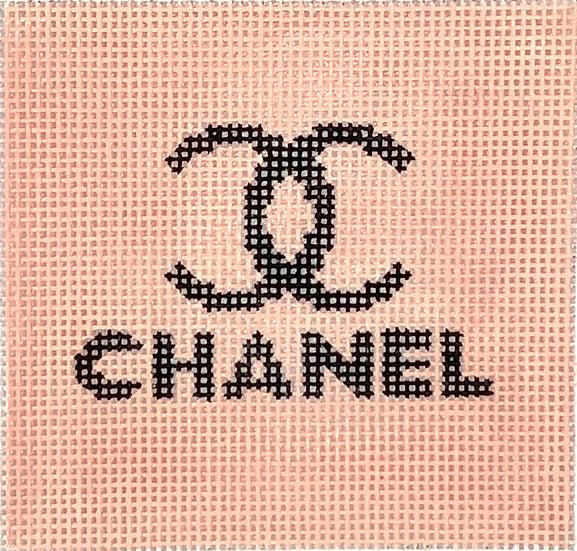 INSSQ3-47: Planet Earth 3” Square Insert – Chanel C’s – black on shell pink