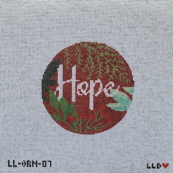 LL-ORN-07 - Botanical Hope-- red