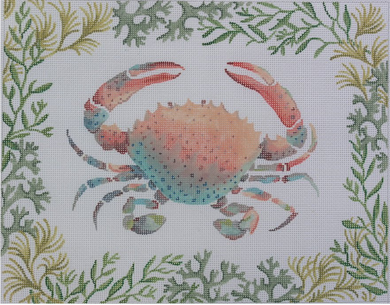 Lady Crab with Mixed Seaweeds Border