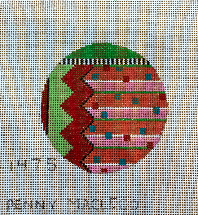 Penny Macleod:PM1475 Ornament 4" Round 13m