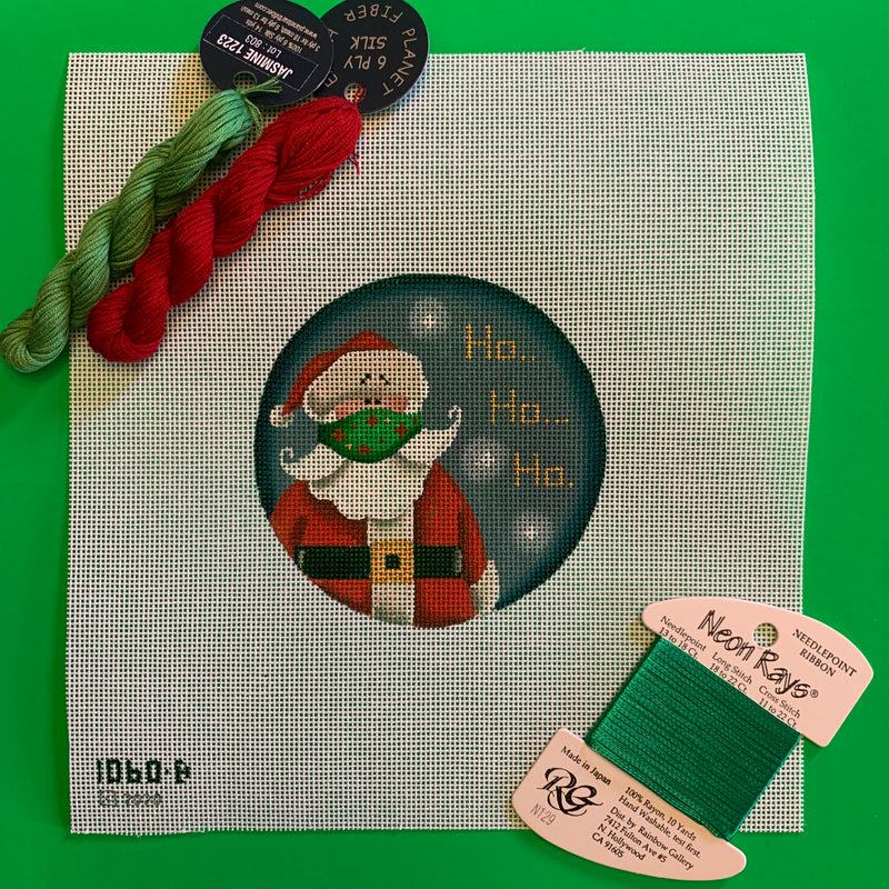 Masked Santa Canvas and Stitch Guide Kit