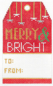 XO-198d - Merry and Bright Gift Tag